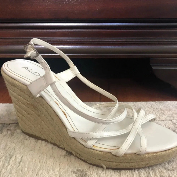 Aldo Shoes - Aldo White Wedges